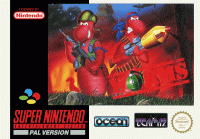 Worms PAL Super Nintendo PAL box art